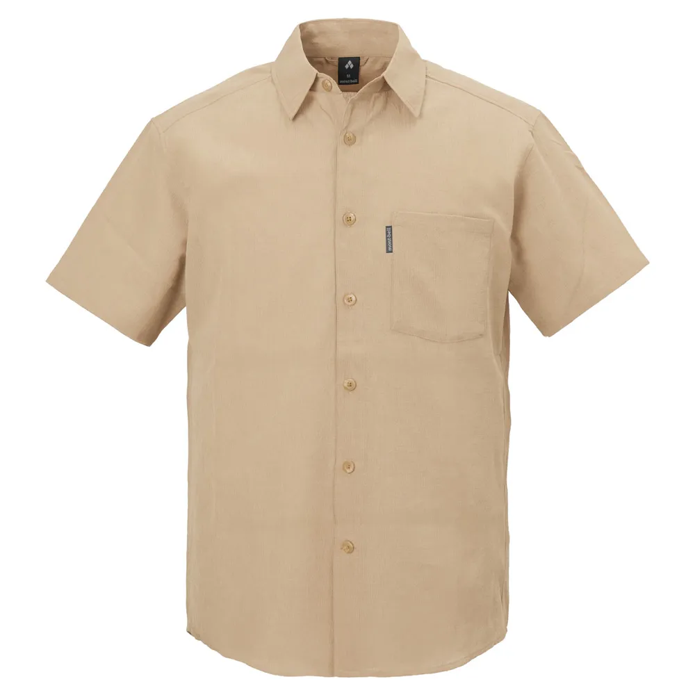 【mont bell】Wic Breeze L/S Shirt T 男款短袖襯衫1114921GY灰 卡其TN