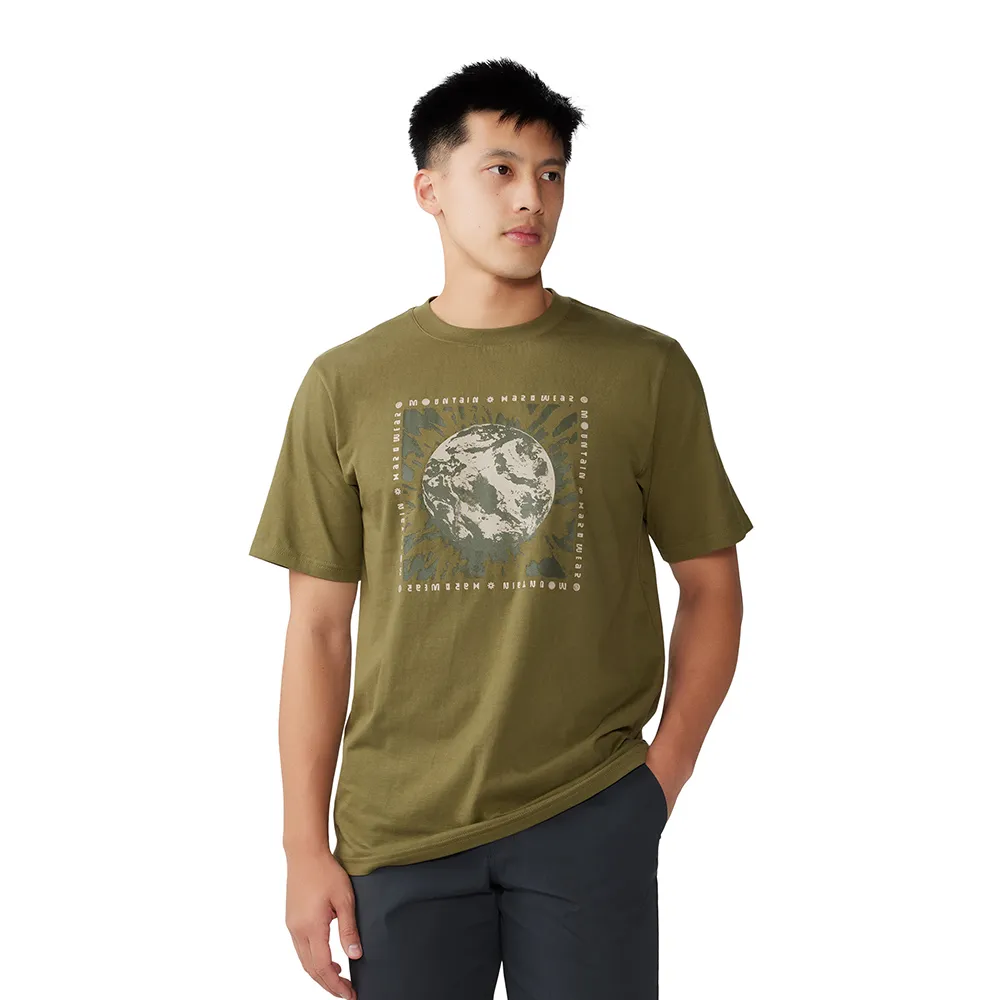 【Mountain Hardwear】Tie Dye Earth™ Short Sleeve Men 地球紮染短袖棉T恤 搏擊綠 男款 #2068111