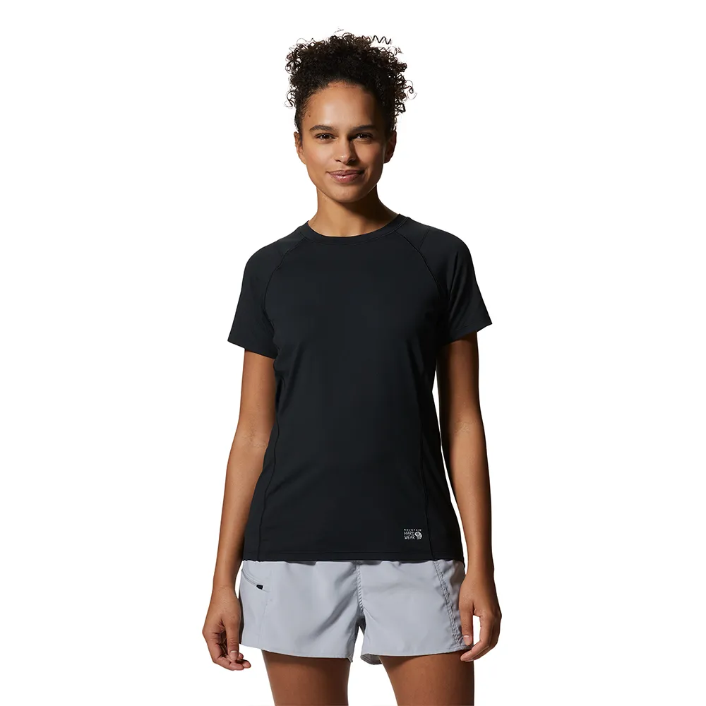 【Mountain Hardwear】Crater Lake™ Short Sleeve Women 防曬短袖排汗衣 女款 黑色 #1993361