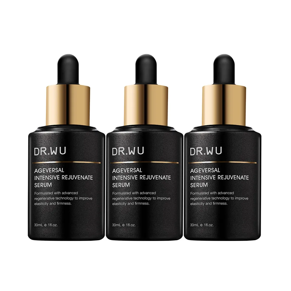 【DR.WU 達爾膚】超逆齡肌因再生精華30ML(經典版 3入組)