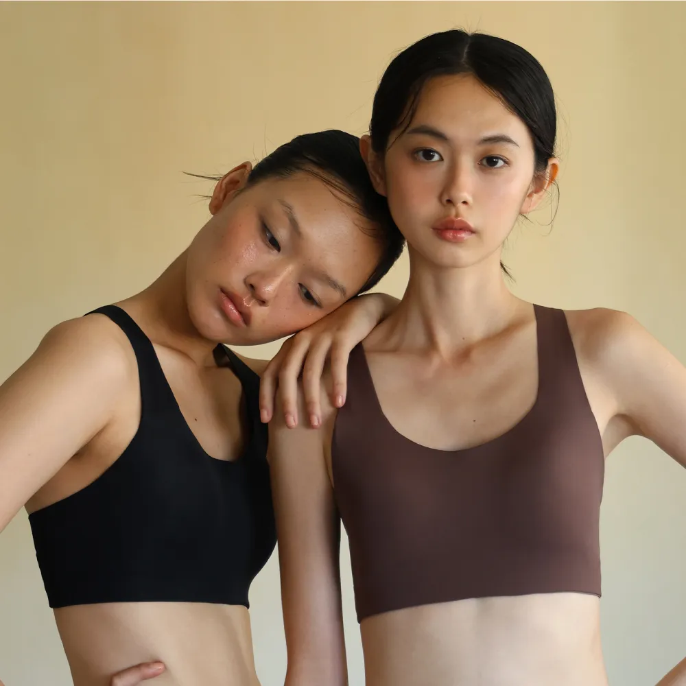 【24HRS】4件組 - 女力款無感運動內衣兩色任選(無鋼圈內衣 女內衣 女內著 無感失憶 背心式)