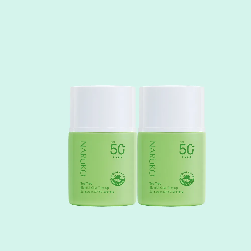 【NARUKO 牛爾】茶樹抗痘潤色水防曬SPF50+****30ml(2入)