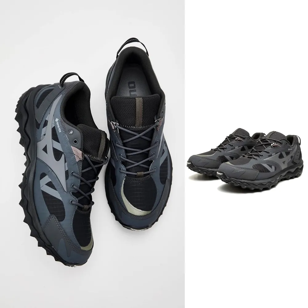 【MIZUNO 美津濃】WAVE MUJIN TL GTX 男款 防水 休閒鞋 D1GA237309 灰 深灰 越野 慢跑鞋 米其林大底
