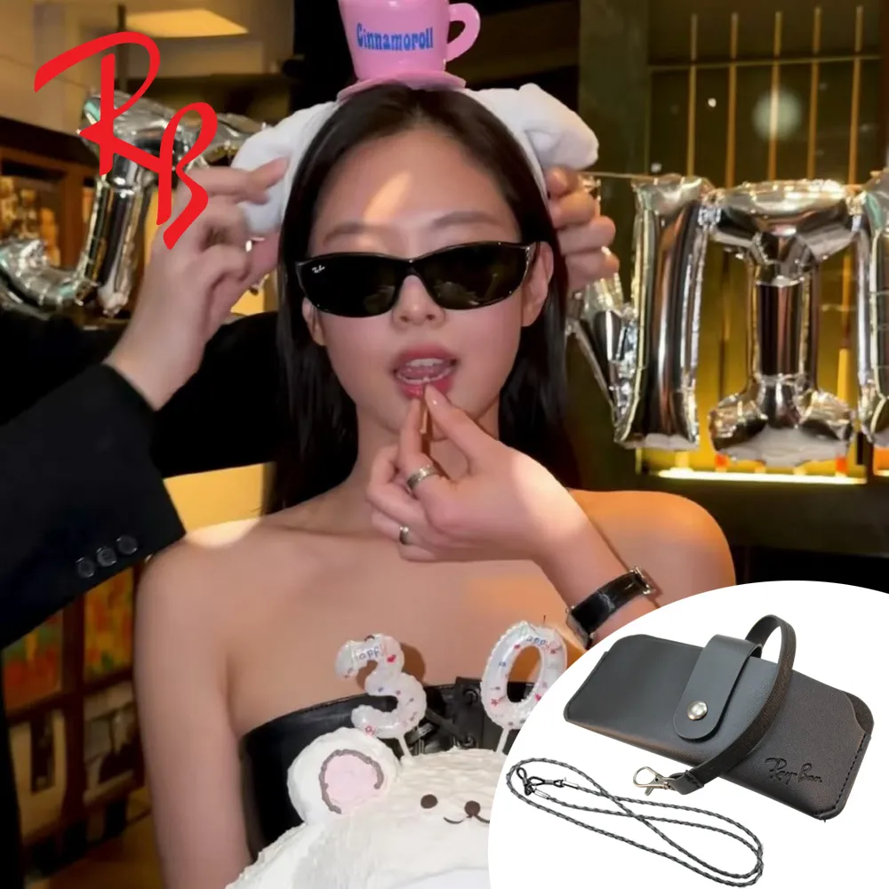 【RayBan 雷朋】Daddy-o Jennie生日同款太陽眼鏡 RB2016 601/31 黑框墨綠鏡片 公司貨(贈RAYBAN眼鏡掛袋)