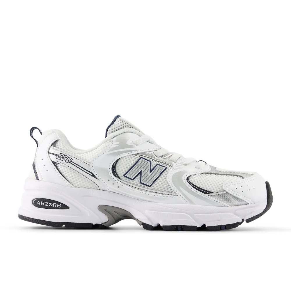 【NEW BALANCE】NB 大童鞋 童鞋_GZ530SB1-W_中性_白銀色(21.5-25cm)