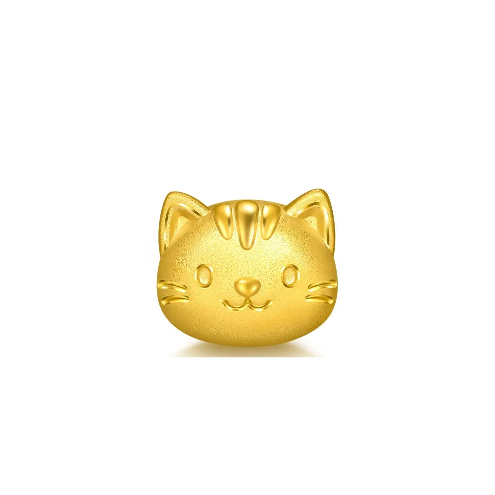 【點睛品】Charme Mini 貓咪 黃金串珠(5月新品)