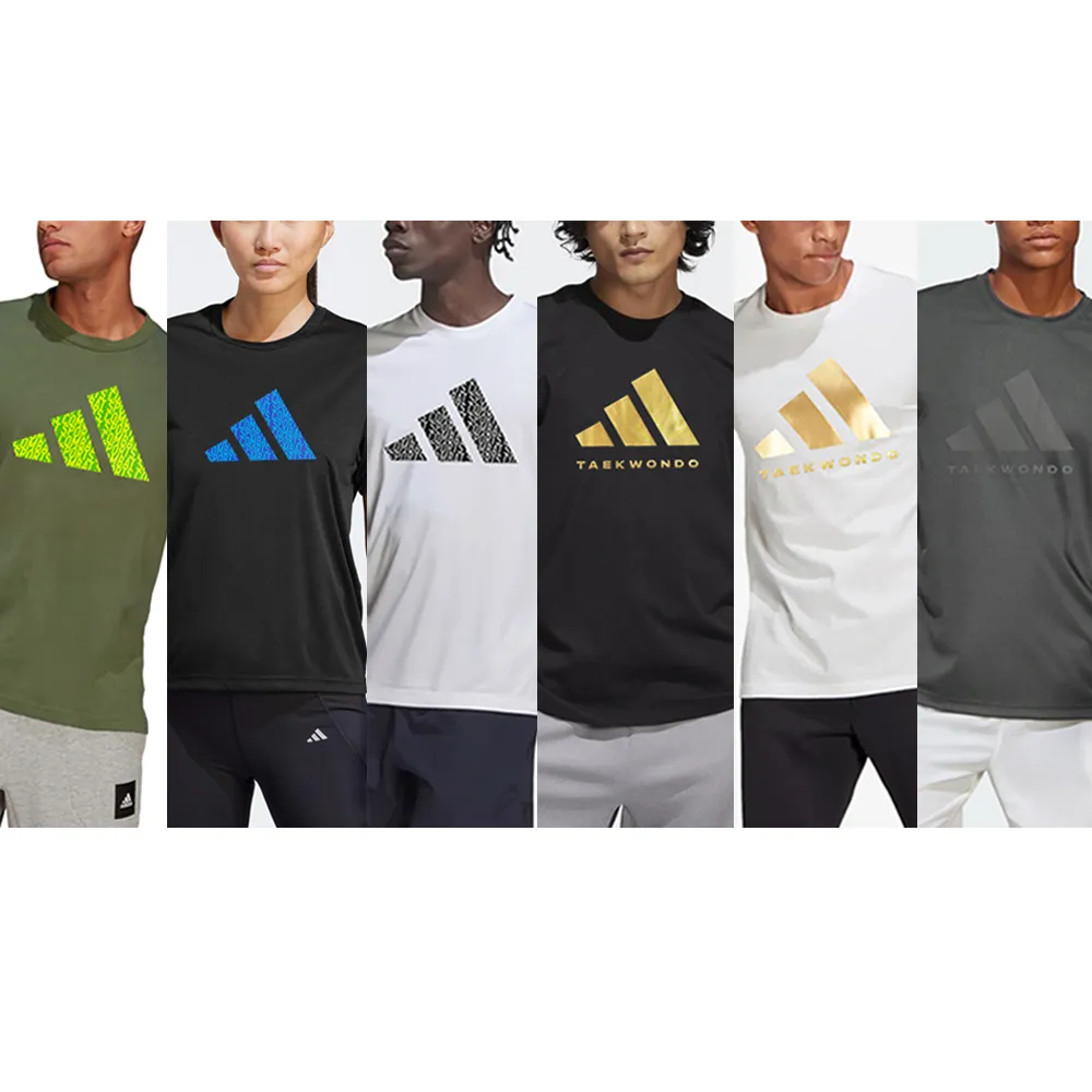 【adidas 愛迪達】成人POLY、兒童棉質 夏季優惠商品(短袖 短褲 兒童 五分褲 童裝 多色任選)