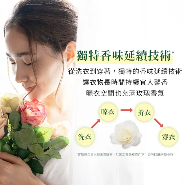 【LION 獅王】香氛柔軟濃縮洗衣精-抗菌白玫瑰 850gx4入