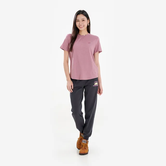 【Roots】RENEW KNIT CLASSIC 短袖上衣 (暗梅紫混色)