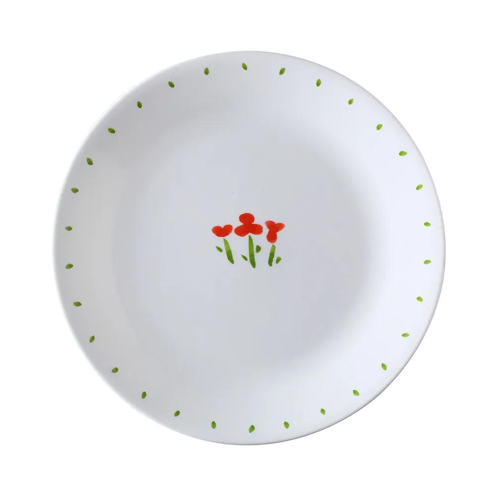 【CorelleBrands 康寧餐具】小紅花10吋平盤(110)