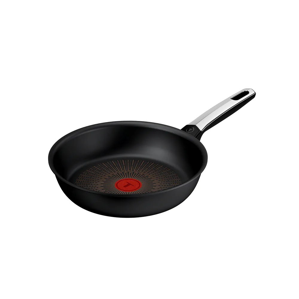 【Tefal 特福】法國製 精悍系列24cm不沾鍋平底鍋/硬悍鍋(不挑爐具、IH爐可用鍋)