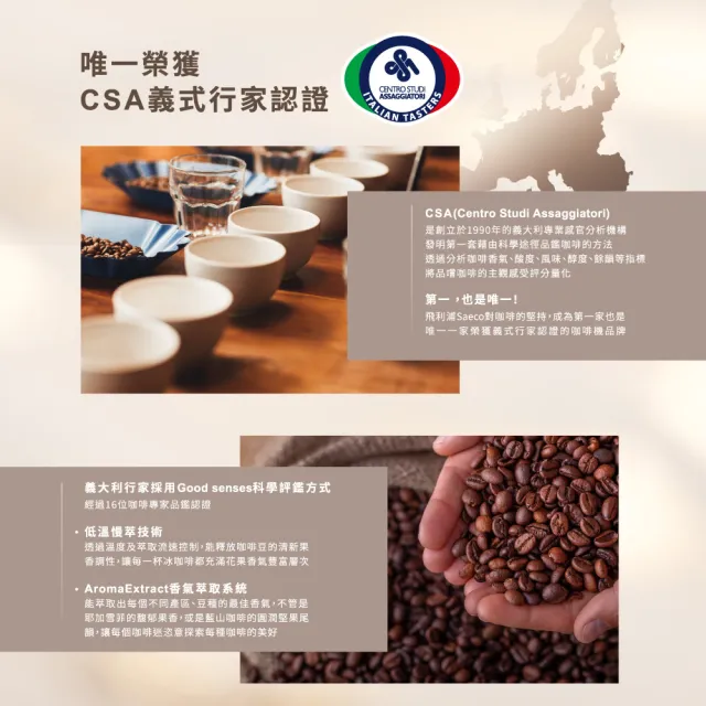 【Philips 飛利浦】雙溫萃取全自動義式咖啡機 經典銀(EP3326/94)+PM0.003奈米級空氣清淨機(AC0819)