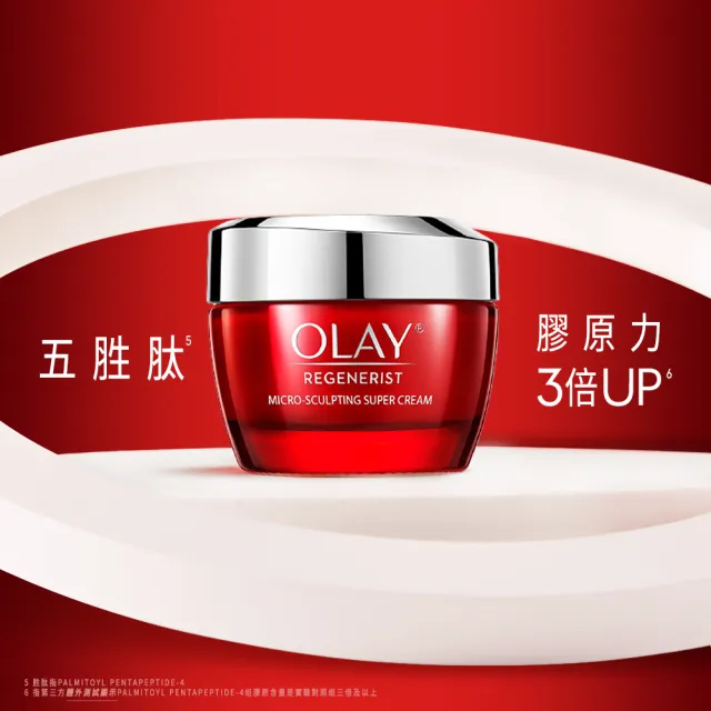 【OLAY 歐蕾】膠原大紅瓶★超值2入組高效緊緻乳霜50g★No.1抗老品牌(送14gx8)
