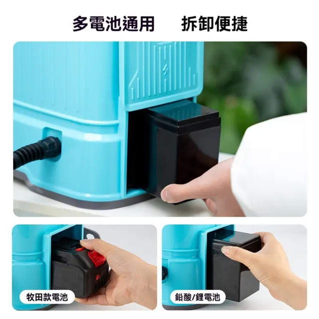 【MOOG 沐格】16L電動噴霧器 鋰電背負式噴霧機 農用園藝打藥機 水位顯示