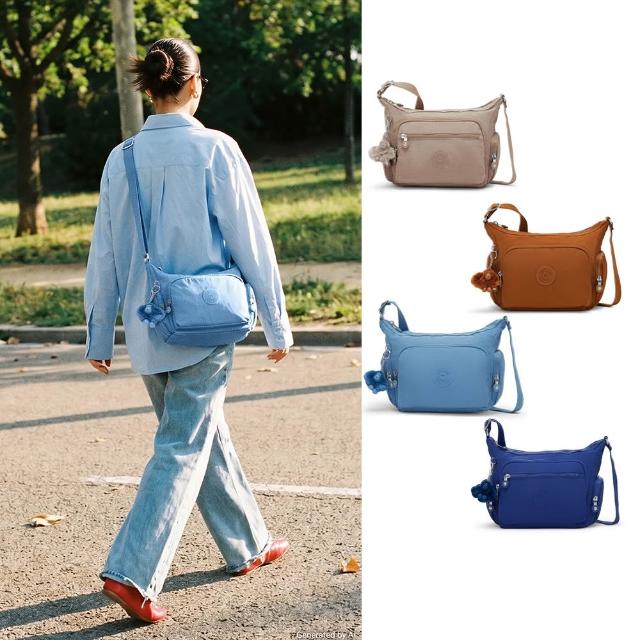 【KIPLING】品牌經典新款-牛角包 ★ 輕巧多袋實用側背包(多色任選)