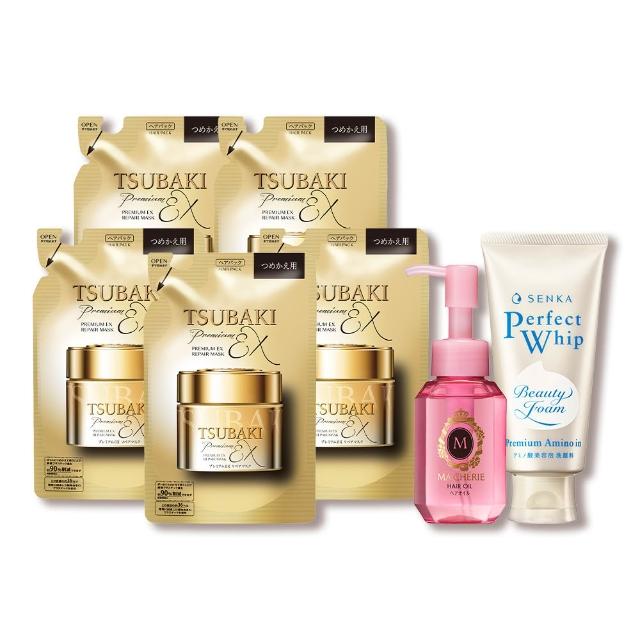 【TSUBAKI 思波綺】金耀瞬護髮膜EX補充包 150g(5入組)