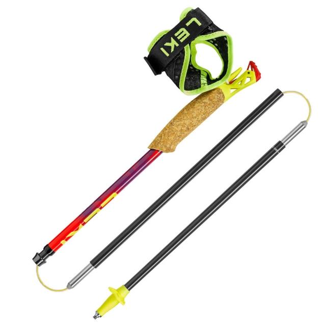 【LEKI】Ultratrail FX.One SL 競賽級泡棉握把碳纖維折疊越野登山杖 (2入合購)/ 65625841