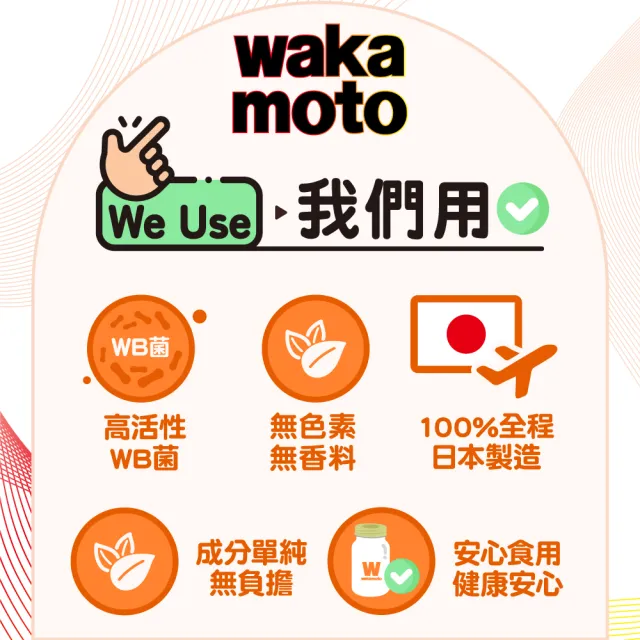 【Wakamoto 若元】若元益生菌_220錠/瓶(食品、獨家高活性WB菌、TriBio Sync配方、使排便順暢、日本原裝)