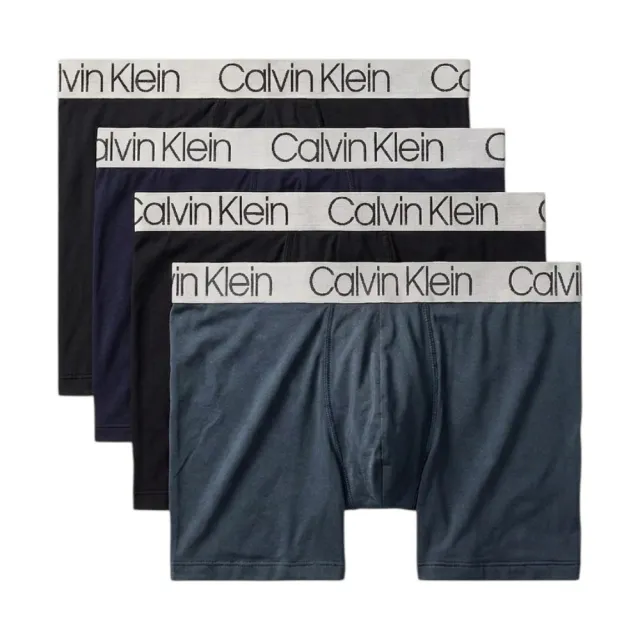 【CALVIN KLEIN】ck男內褲 超細纖維 舒適 快乾 四角內褲(超值 四件組)