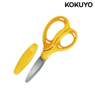 【KOKUYO】空氣彈力剪刀兒童左手用-黃