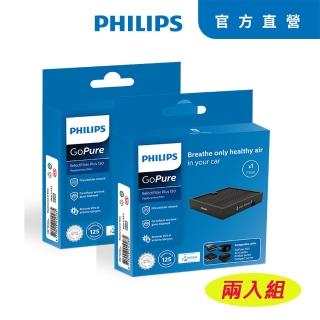 【Philips 飛利浦】HEPA 車用除菌空氣清淨機 專用替換濾網FILT120 PLUS兩入優惠組