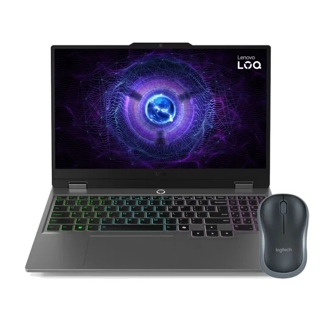 【Lenovo】無線滑鼠組★15.6吋i5 RTX4050電競筆電(LOQ/83DV01J3TW/i5-13450HX/16G(可擴充)/512G/RTX4050/W1