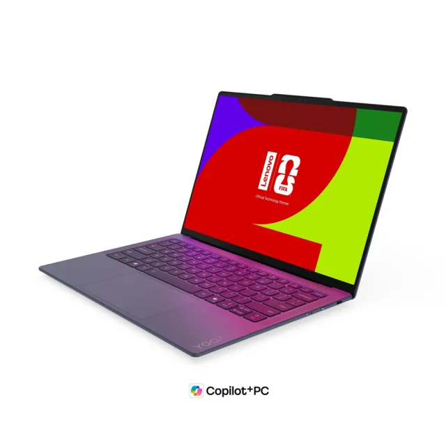 【Lenovo】Office 2024組★FIFA聯名款14吋Ultra 7輕薄觸控AI筆電(Yoga Slim 7/83QK000NTW/Ultra 7-355/32G/