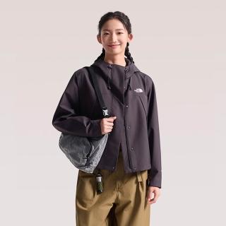 【The North Face】TNF 休閒 運動 防水連帽衝鋒衣 W DRYVENT OVS JACKET - AP 女 深灰 (NF0A8J6XNO1)