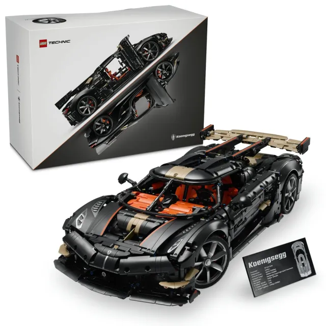【LEGO 樂高】科技系列 42232 Koenigsegg Sadair’s Spear 巔峰超跑(科尼賽克 跑車模型 禮物 玩具)