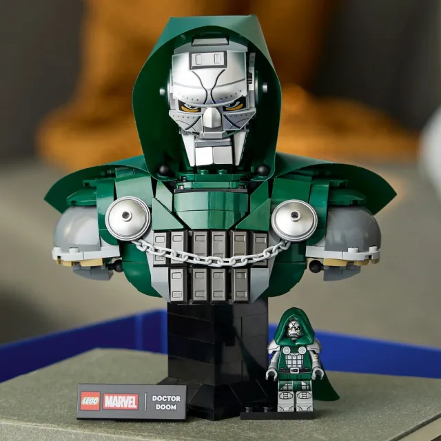 【LEGO 樂高】漫威超級英雄系列 76345 末日博士胸像(漫威 居家擺設 禮物 玩具)