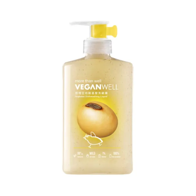 【VEGANWELL】甜橙豆粕胺基酸洗碗精500mL