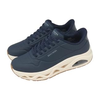 【SKECHERS】休閒鞋 Uno Glide-Step Slip-Ins 男鞋 藍 氣墊 膠底 183420NVY