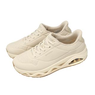 【SKECHERS】休閒鞋 Uno Glide-Step Slip-Ins 女鞋 寬楦 米 氣墊 190113WNAT