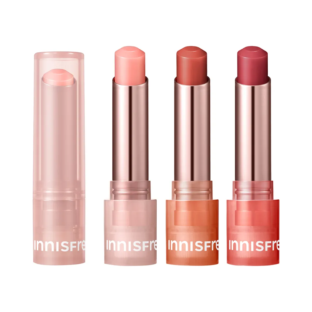 【innisfree】買1送1★晨露粉嫩潤唇膏 3.2g(5色任選/玩具總動員版/一般版)