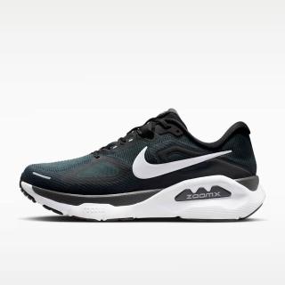 【NIKE 耐吉】Structure Plus 慢跑鞋 運動鞋 路跑 緩震 穩定 舒適 黑綠(HQ3048-001)