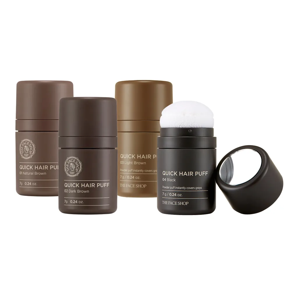 【THE FACE SHOP】官方直營 買1送1 自然遮色氣墊髮粉7g(4色任選)