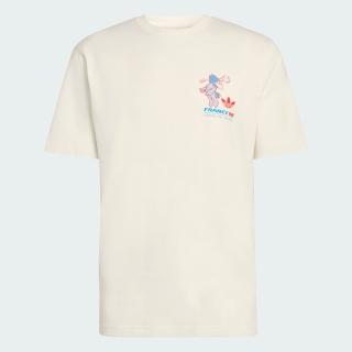 【adidas 愛迪達】Mascot Tee Fot 男女 T恤 休閒短袖 米 純棉 2026 世界盃(KC3833)