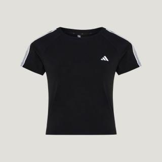 【adidas 愛迪達】Fav 3s Tee 1 女 T恤 運動上衣 休閒短袖 黑 經典款(KZ1525)