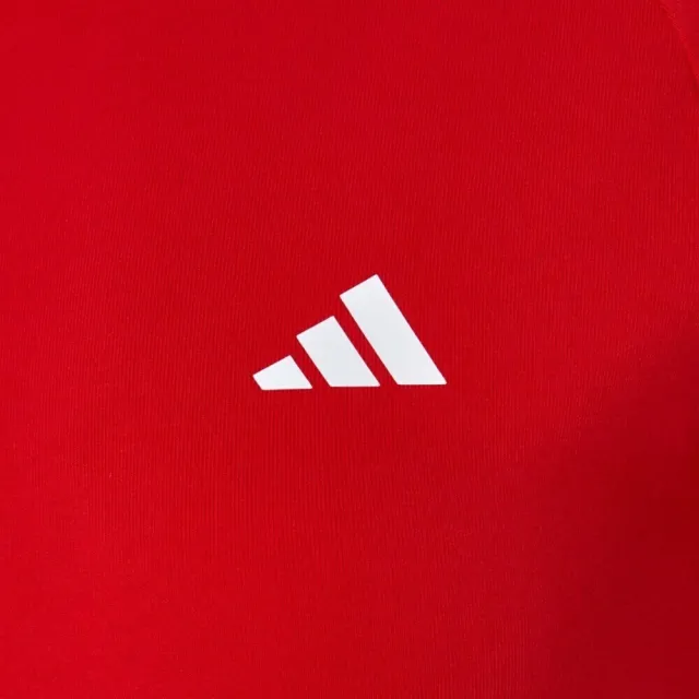【adidas 愛迪達】Fav 3s Tee 1 女 T恤 運動上衣 休閒短袖 紅 經典款(KZ1527)