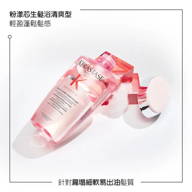 【KERASTASE 巴黎卡詩】粉漾芯生髮浴 250ml(減少斷髮/洗髮精/豐盈/蓬鬆)