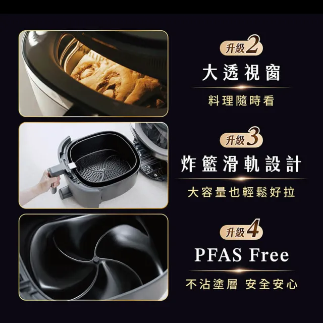 【Philips 飛利浦】抽UX20戰鬥陀螺_星視界Plus透視蒸氣海星氣炸鍋7.2L_NA547/07