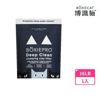【BOXIECAT 博識貓】黑淨黏土凝結貓砂16LB(益生菌配方 貓砂 天然黏土 礦砂)