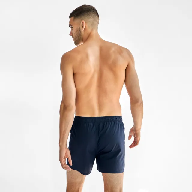 【Bread & Boxers】兩件組｜Boxer Short 有機棉男用鬆身四角內褲 - 深藍 內褲 禮盒 送禮 情人節 聖誕節