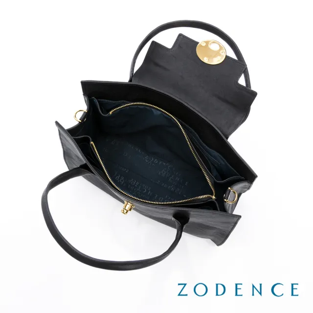 【ZODENCE 佐登司】MONA義大利植鞣革手提斜背包-大