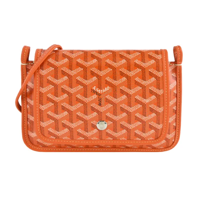 【GOYARD 高雅德】PLUMET 經典LOGO翻蓋扁斜背包(多色選)