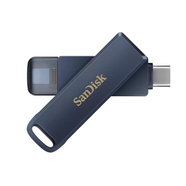 【SanDisk 晟碟】256GB 全新版  iXpand Phone Drive 雙用行動碟(原廠2年保固  iPhone / iPad 適用)