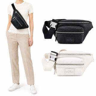 【MARC JACOBS】THE LEATHER 荔枝紋拉鍊前口袋腰包(多色選)