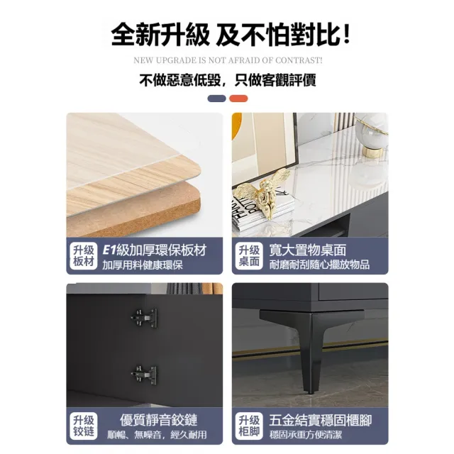 【歐德沐】簡約電視櫃120*30*40cm 雙色可選 加寬櫃面 不鏽鋼櫃腿(電視櫃 收納櫃 置物櫃 客廳桌 預購15天)