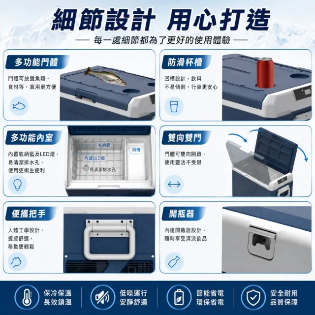 【Alpicool】冰虎 31公升 單槽行動冰箱 車用移動冰箱 露營 壓縮機 冷藏冷凍 保冰加強款 ICF31 總代理公司貨