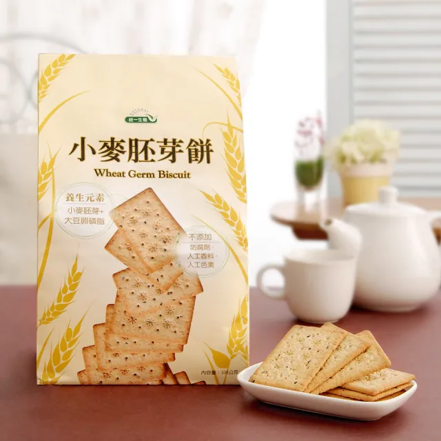 【統一生機】小麥胚芽餅336gx3袋 (24gx14包/袋)